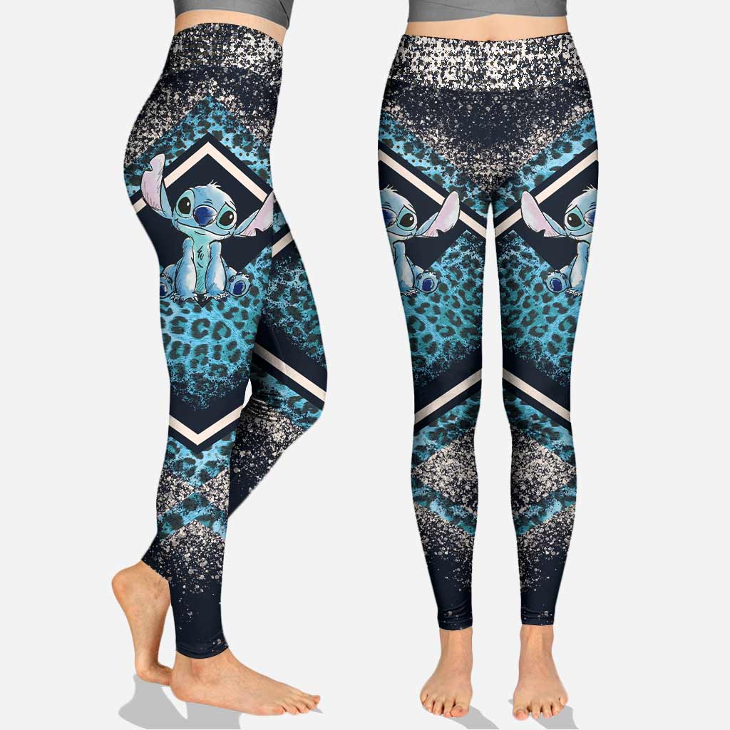 Personalized Ohana Hollow Tank Top & Leggings Set for Women Hollow Tank & Leggings GradoCreations