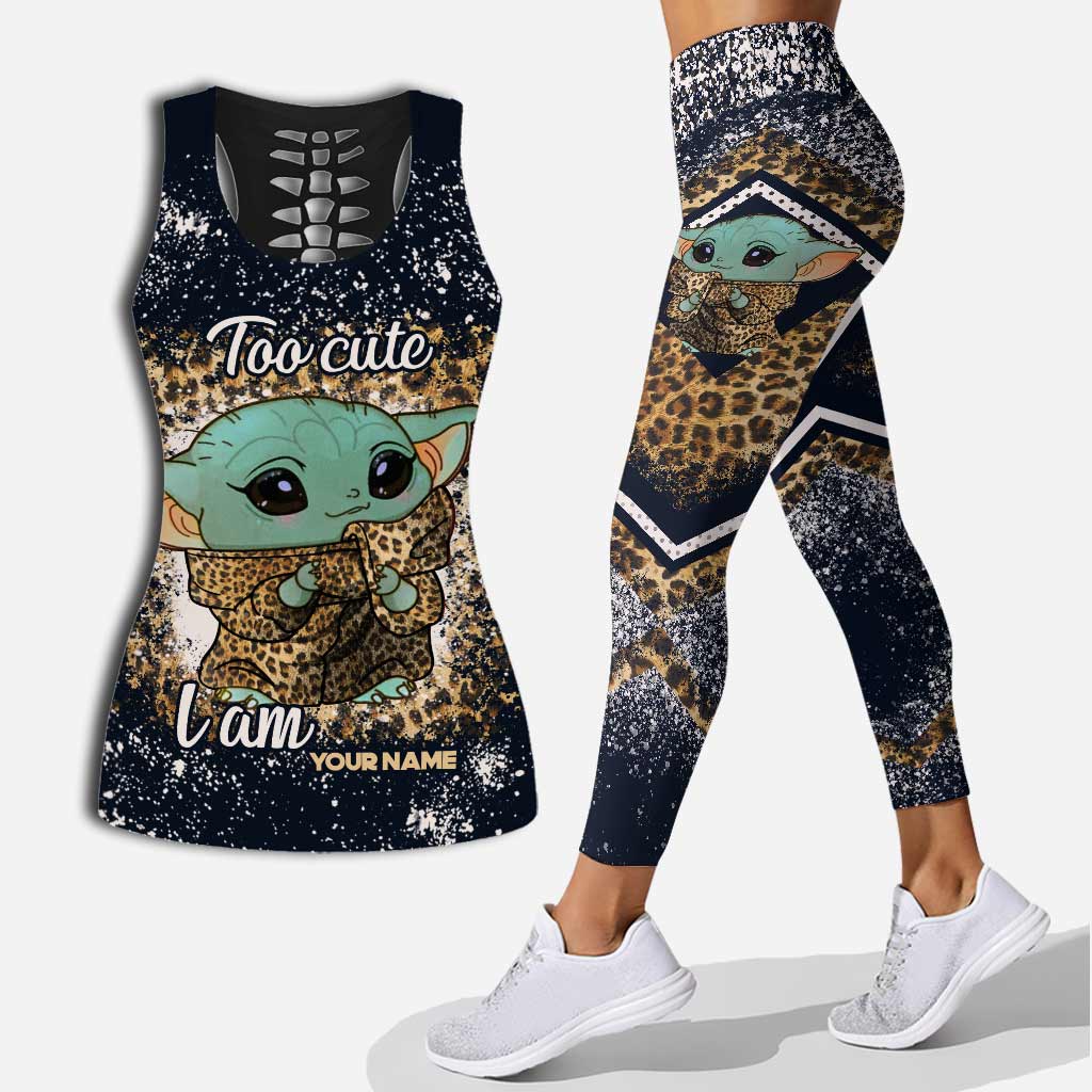 Personalized Hollow Tank Top & Leggings Cute Character Gift Hollow Tank & Leggings GradoCreations