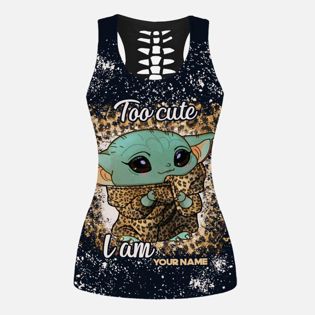 Personalized Hollow Tank Top & Leggings Cute Character Gift Hollow Tank & Leggings GradoCreations