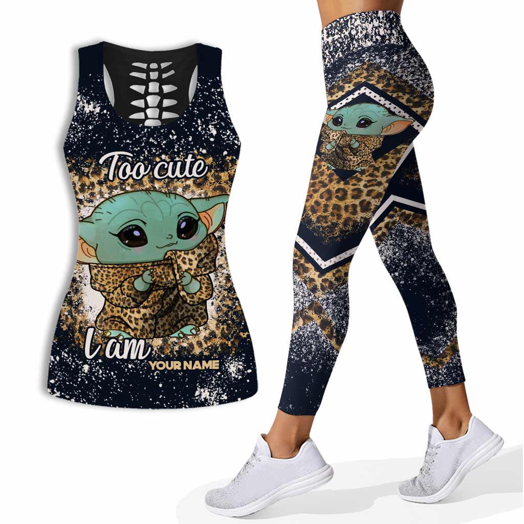 Personalized Hollow Tank Top & Leggings Cute Character Gift Hollow Tank & Leggings GradoCreations