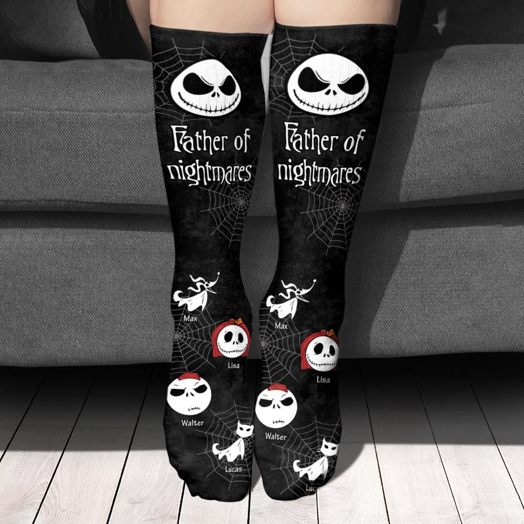 Personalized Father of Nightmares Socks Custom Name Gift for Dad Socks GradoCreations