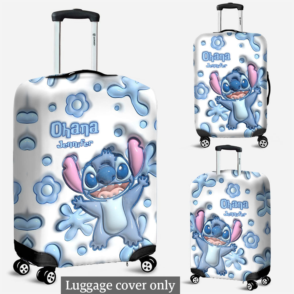 Personalized Ohana Luggage Cover Custom Name Travel Gift Luggage Cover GradoCreations