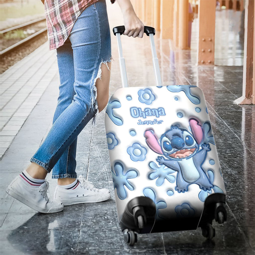 Personalized Ohana Luggage Cover Custom Name Travel Gift Luggage Cover GradoCreations