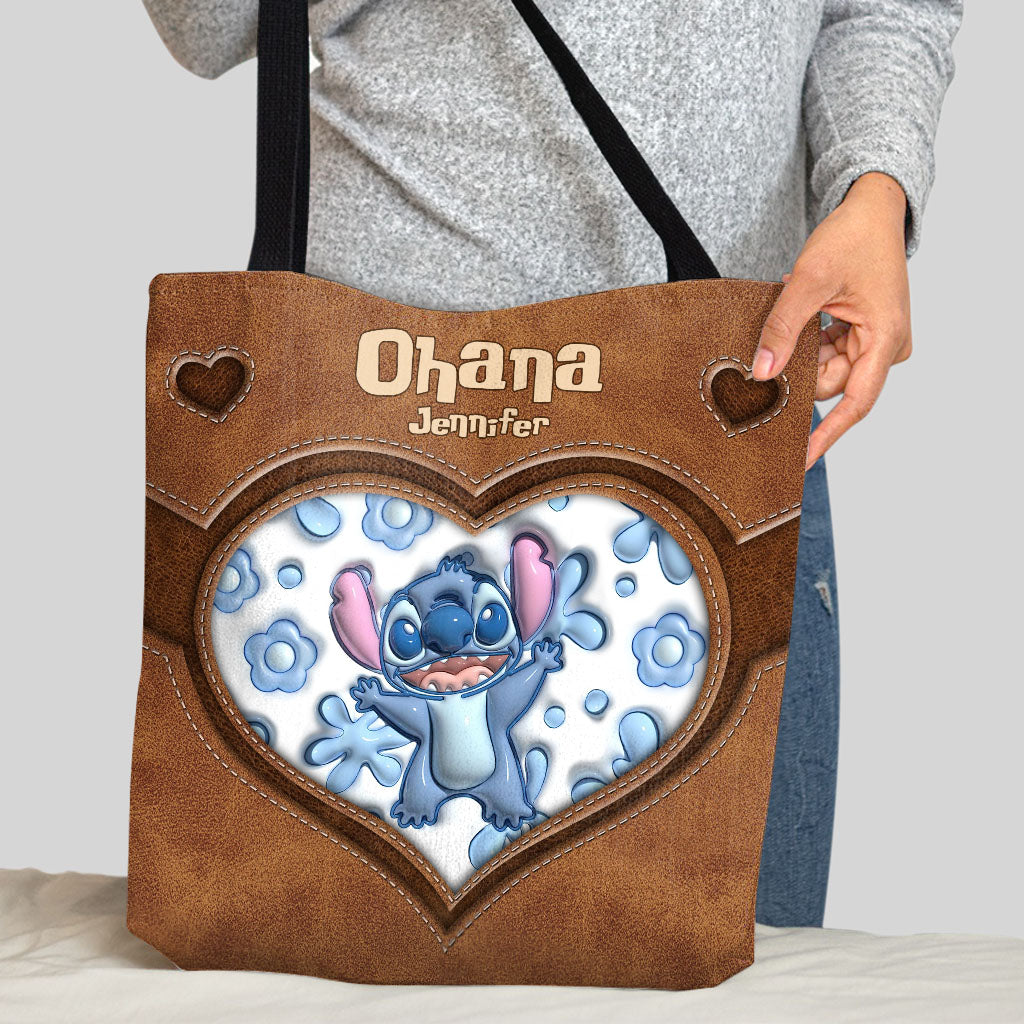 Personalized Ohana Tote Bag Custom Name Gift for Mom Tote Bag GradoCreations