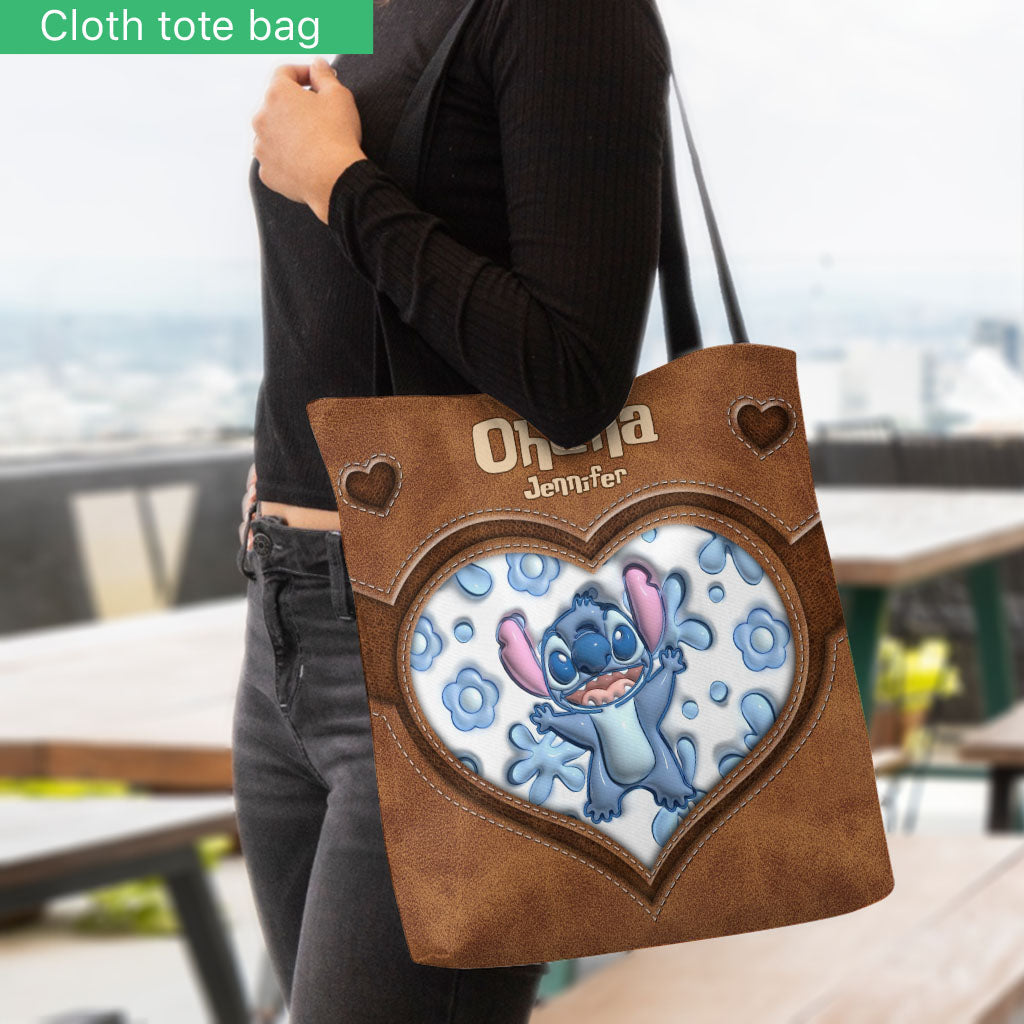 Personalized Ohana Tote Bag Custom Name Gift for Mom Tote Bag GradoCreations