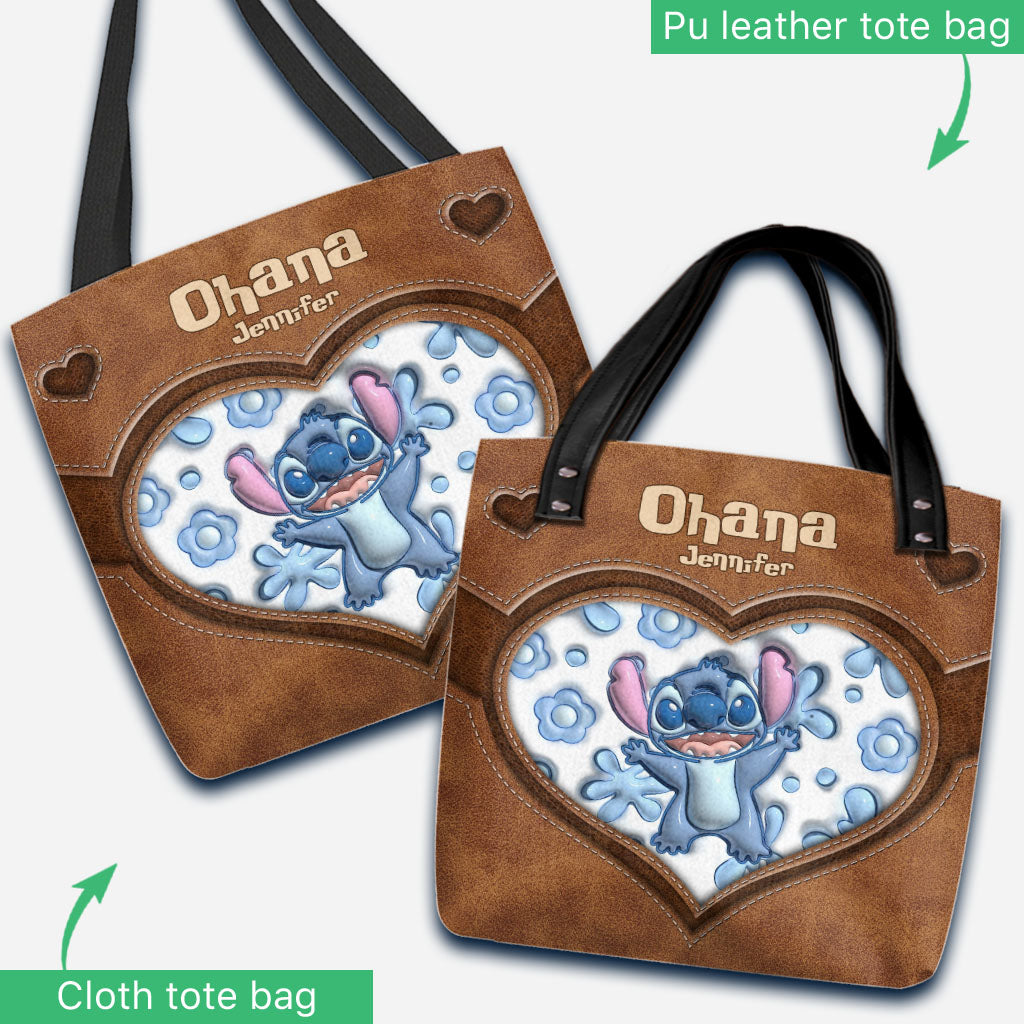 Personalized Ohana Tote Bag Custom Name Gift for Mom Tote Bag GradoCreations