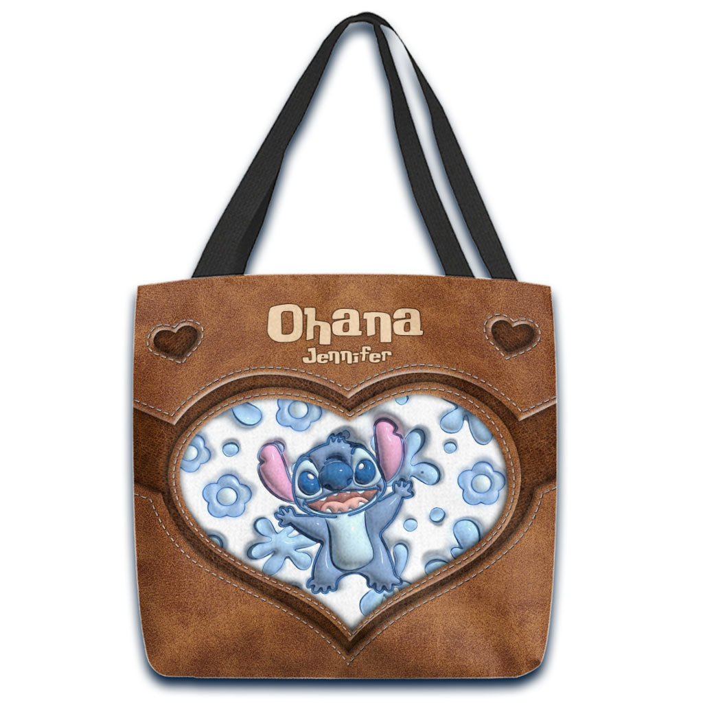 Personalized Ohana Tote Bag Custom Name Gift for Mom Tote Bag GradoCreations