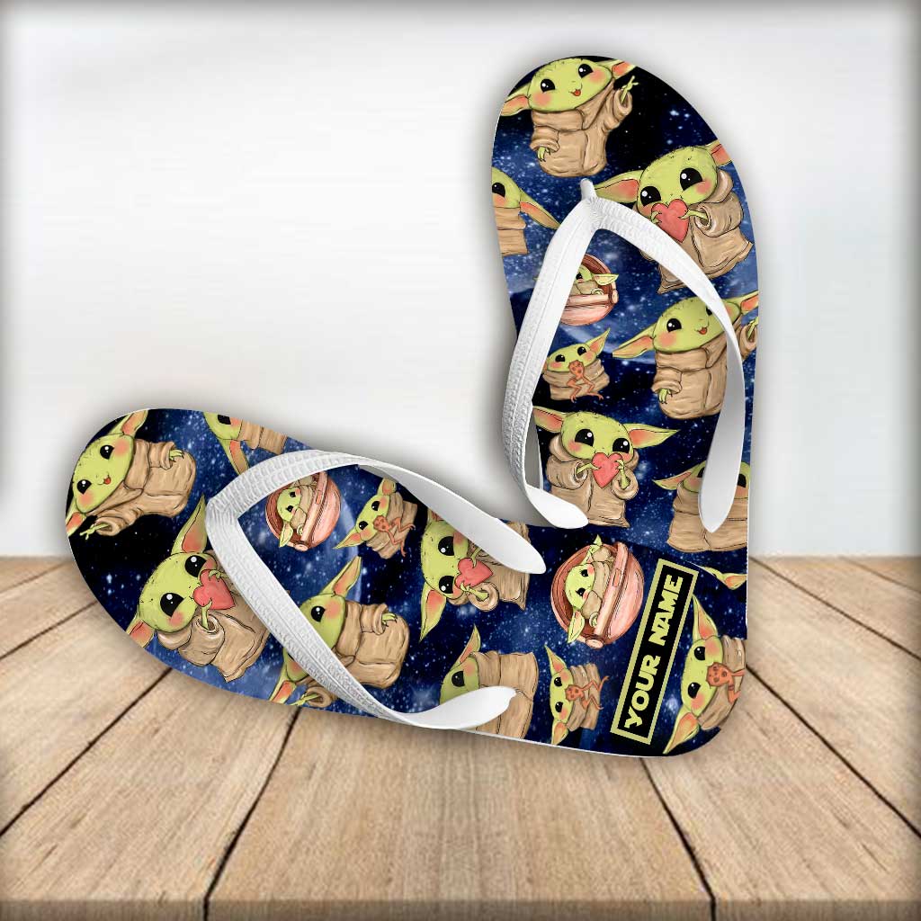 Personalized Cute Flip Flops Custom Name Gift for Kids Flip Flops GradoCreations