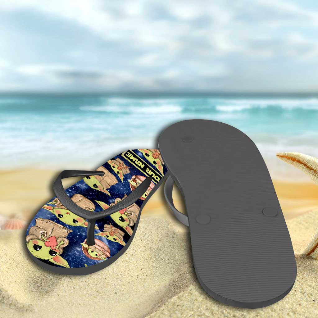 Personalized Cute Flip Flops Custom Name Gift for Kids Flip Flops GradoCreations