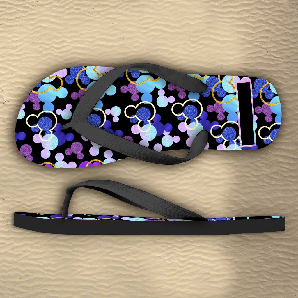 Personalized Mouse Ears Flip Flops Custom Name Gift for Summer Flip Flops GradoCreations