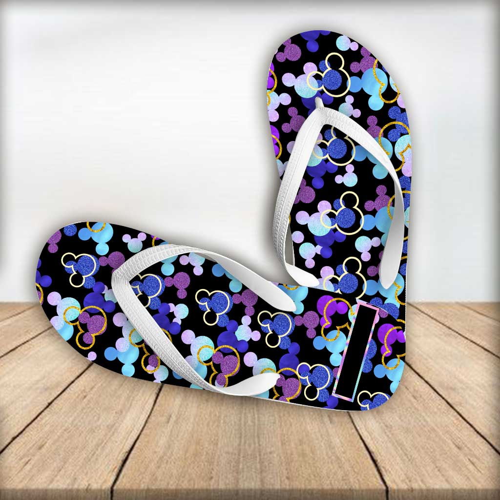Personalized Mouse Ears Flip Flops Custom Name Gift for Summer Flip Flops GradoCreations