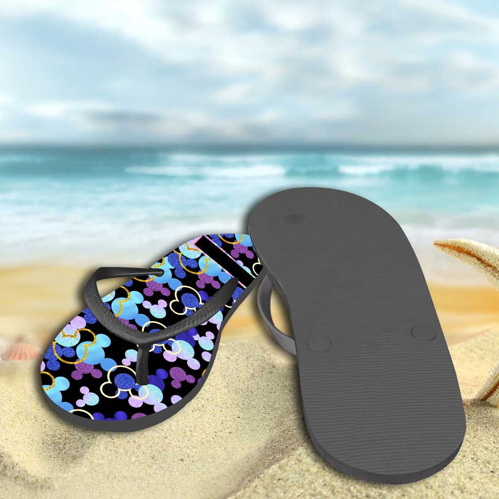 Personalized Mouse Ears Flip Flops Custom Name Gift for Summer Flip Flops GradoCreations