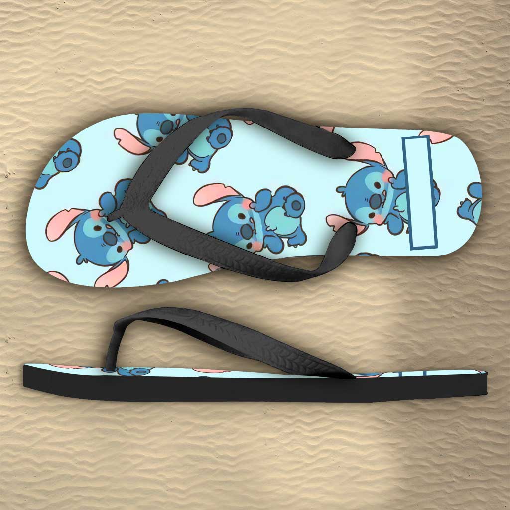 Personalized Ohana Flip Flops Custom Name Summer Gift for Kids Flip Flops GradoCreations