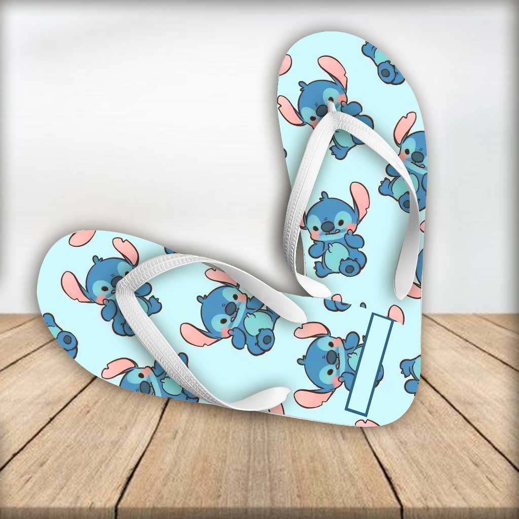 Personalized Ohana Flip Flops Custom Name Summer Gift for Kids Flip Flops GradoCreations