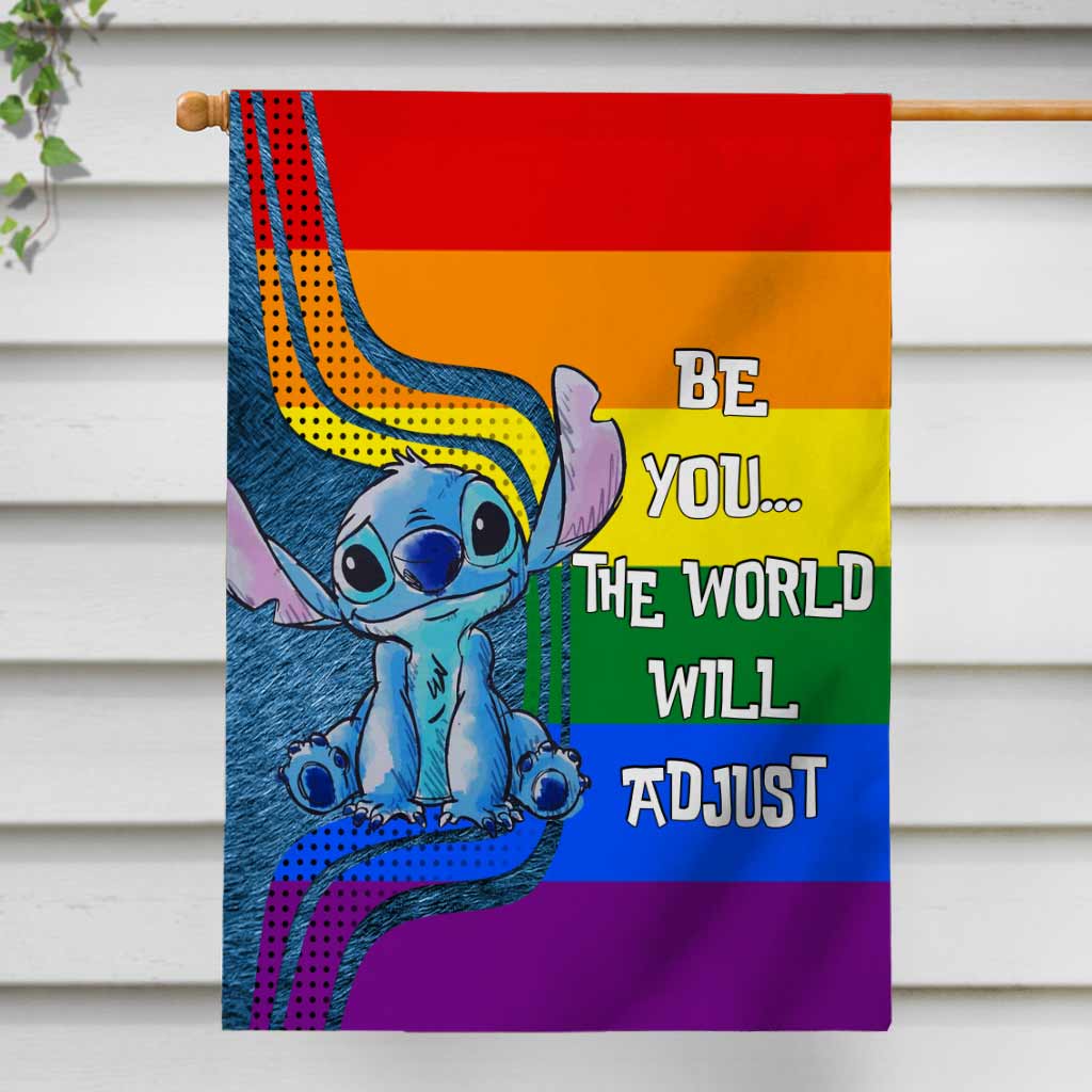 Personalized LGBT Support House Flag with Custom Message for Garden House Flag GradoCreations