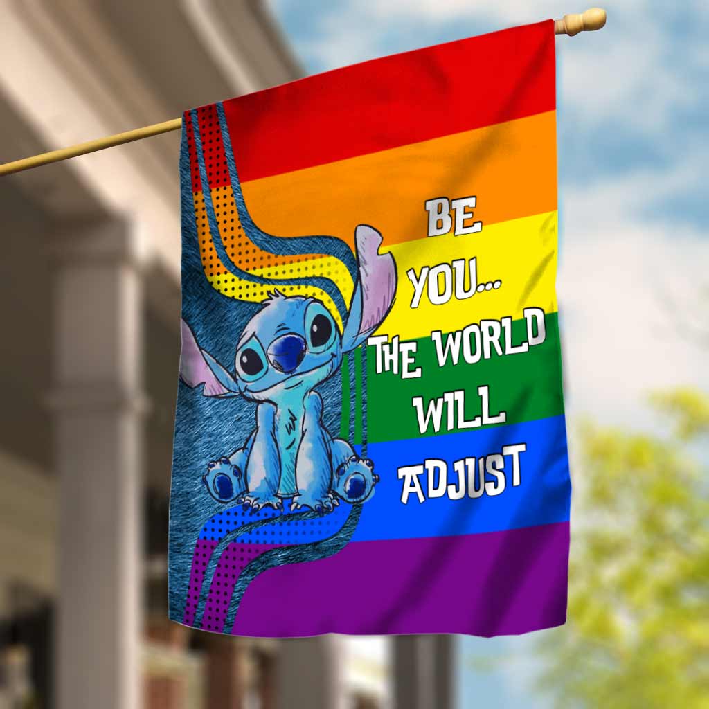 Personalized LGBT Support House Flag with Custom Message for Garden House Flag GradoCreations