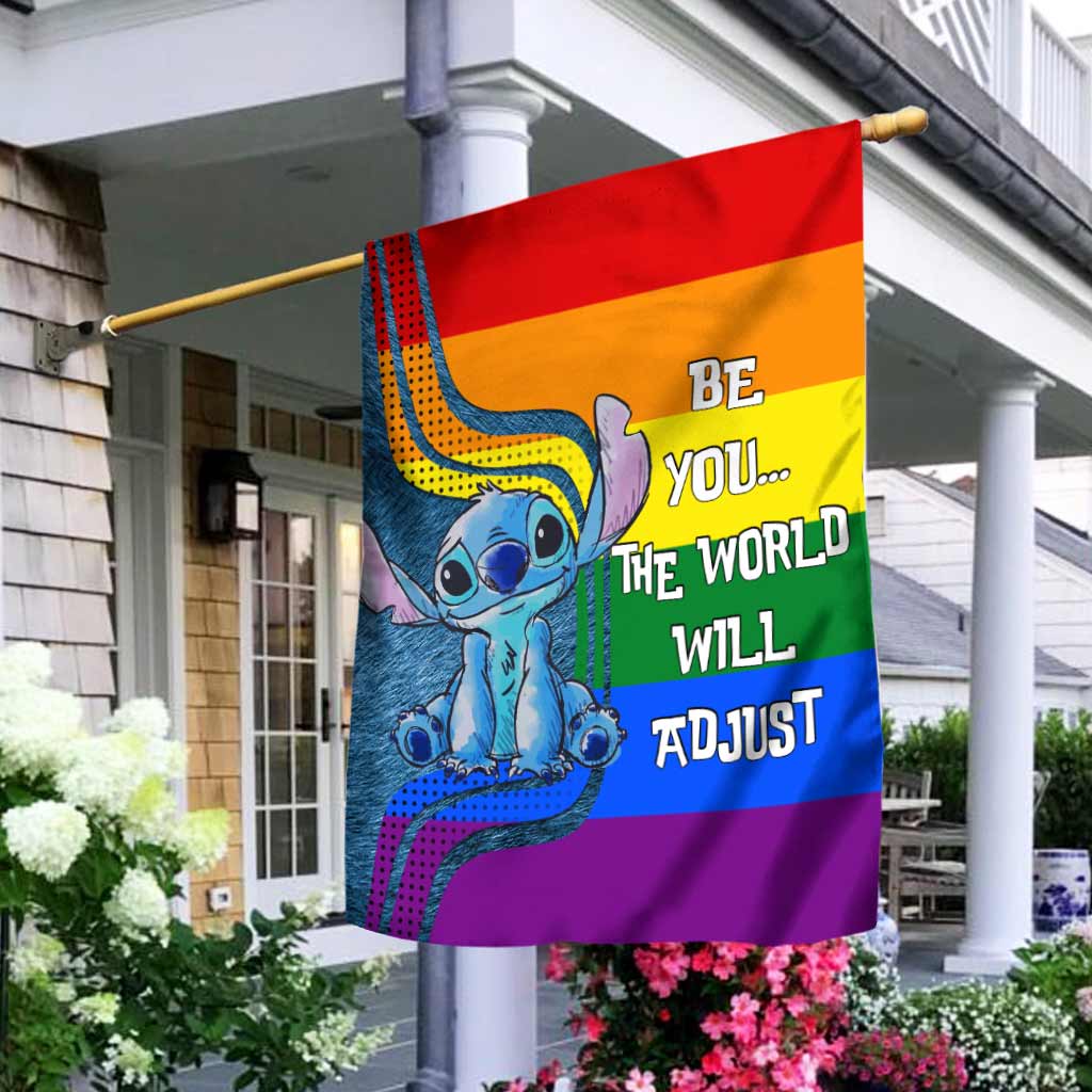Personalized LGBT Support House Flag with Custom Message for Garden House Flag GradoCreations