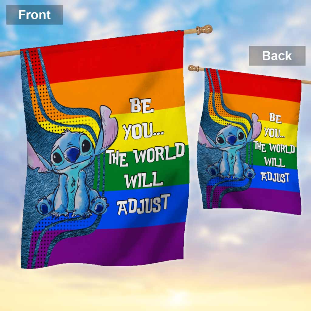 Personalized LGBT Support House Flag with Custom Message for Garden House Flag GradoCreations
