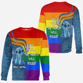 Personalized Rainbow LGBT Support All Over T-Shirt for Pride All Over Shirt GradoCreations