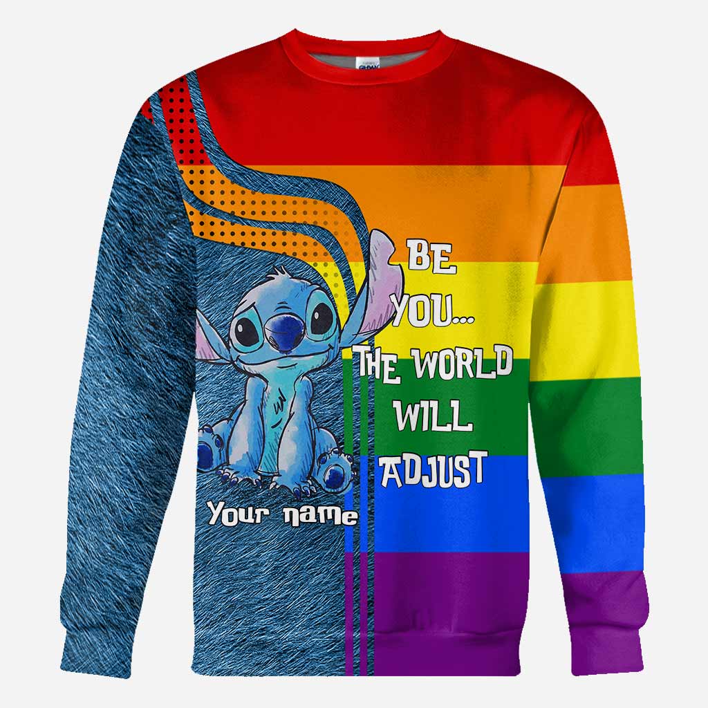 Personalized Rainbow LGBT Support All Over T-Shirt for Pride All Over Shirt GradoCreations