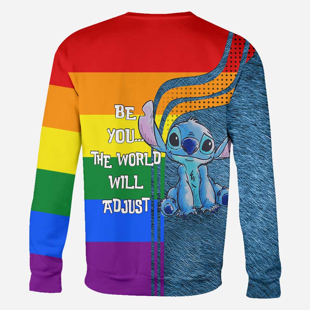 Personalized Rainbow LGBT Support All Over T-Shirt for Pride All Over Shirt GradoCreations