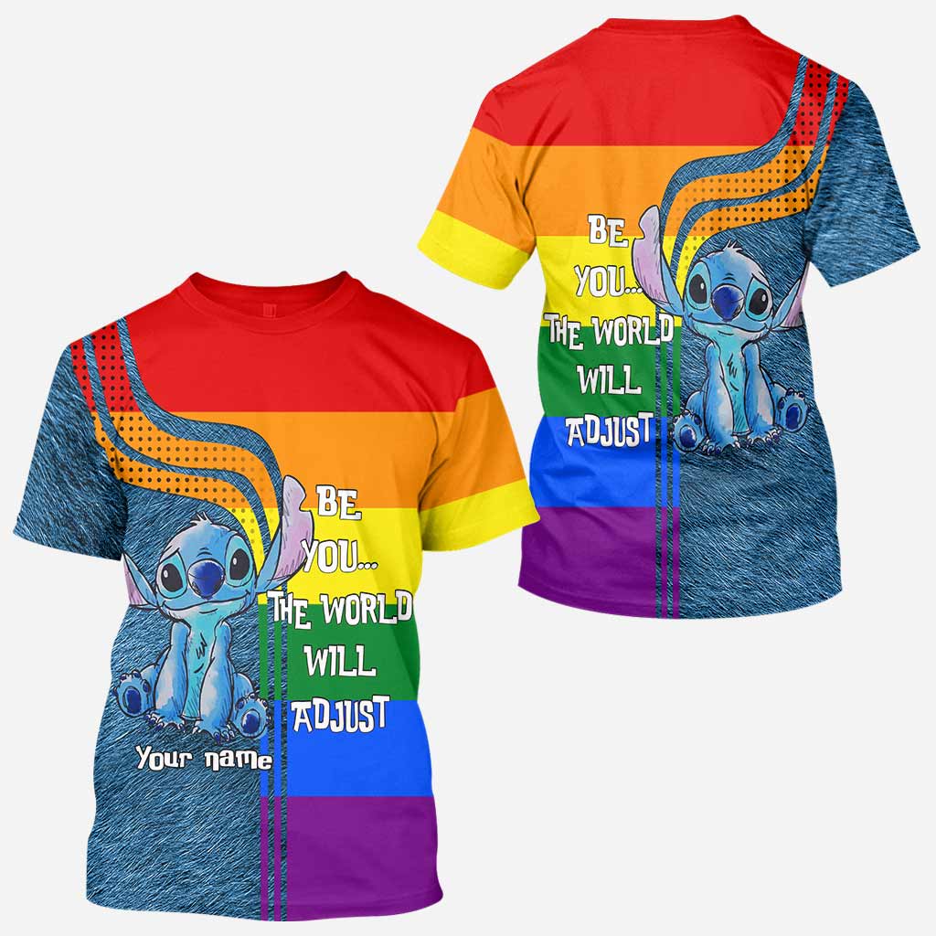 Personalized Rainbow LGBT Support All Over T-Shirt for Pride All Over Shirt GradoCreations