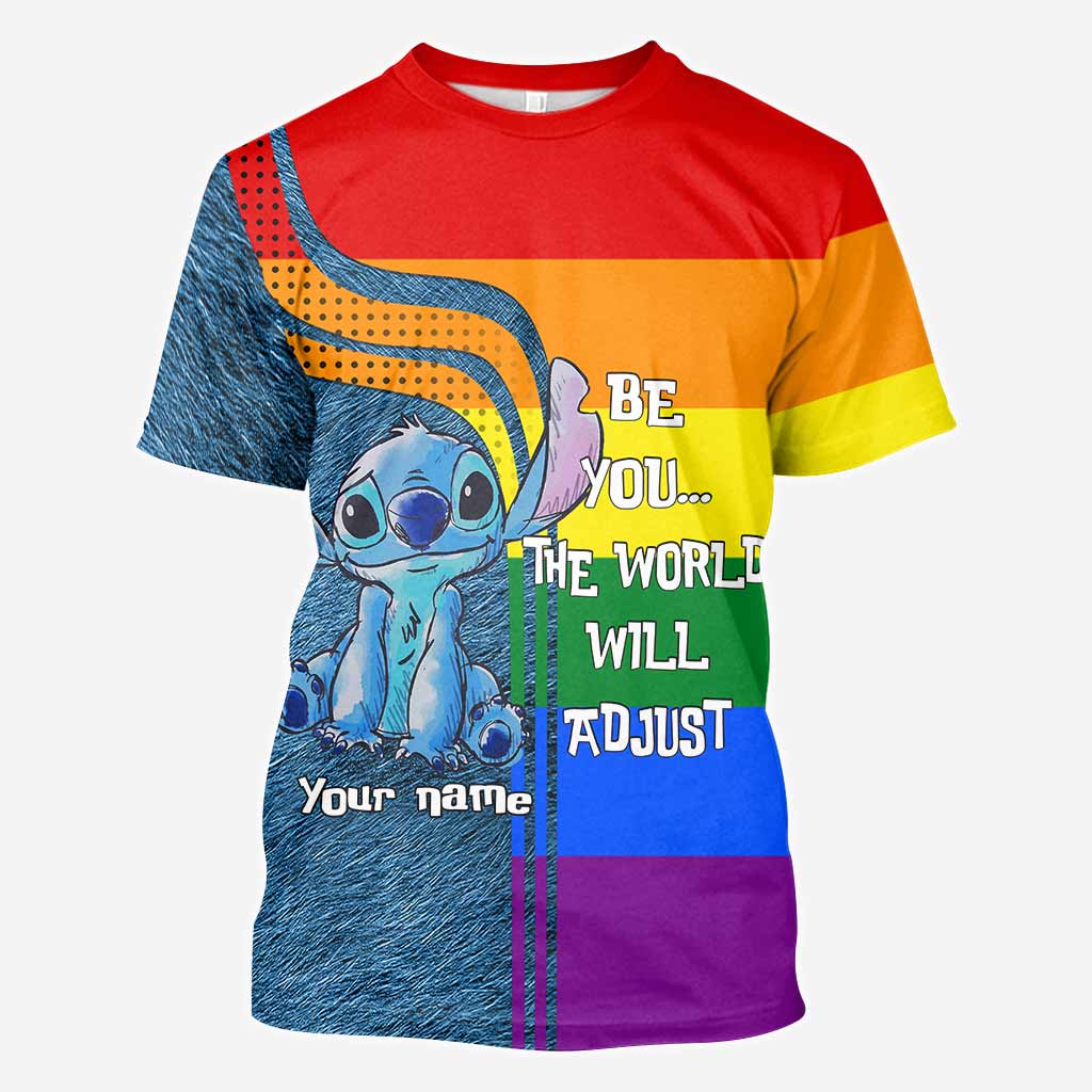 Personalized Rainbow LGBT Support All Over T-Shirt for Pride All Over Shirt GradoCreations