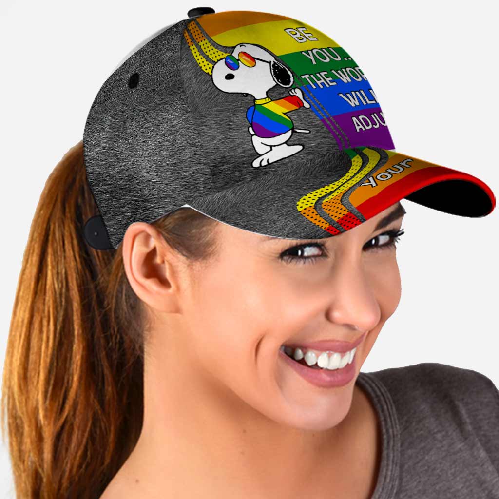 Personalized Rainbow Classic Cap Custom Name LGBT Support Gift Classic Cap GradoCreations