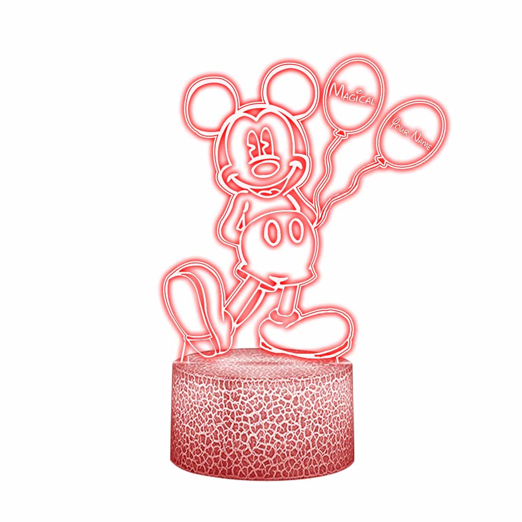 Personalized Mouse Shaped LED Plaque Light Base Gift for Kids Shaped Plaque Light Base GradoCreations