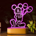 Personalized Mouse Shaped LED Plaque Light Base Gift for Kids Shaped Plaque Light Base GradoCreations