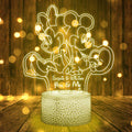 Personalized Mouse Shaped Light Base for Couples Gift | Custom Name Plaque Shaped Plaque Light Base GradoCreations