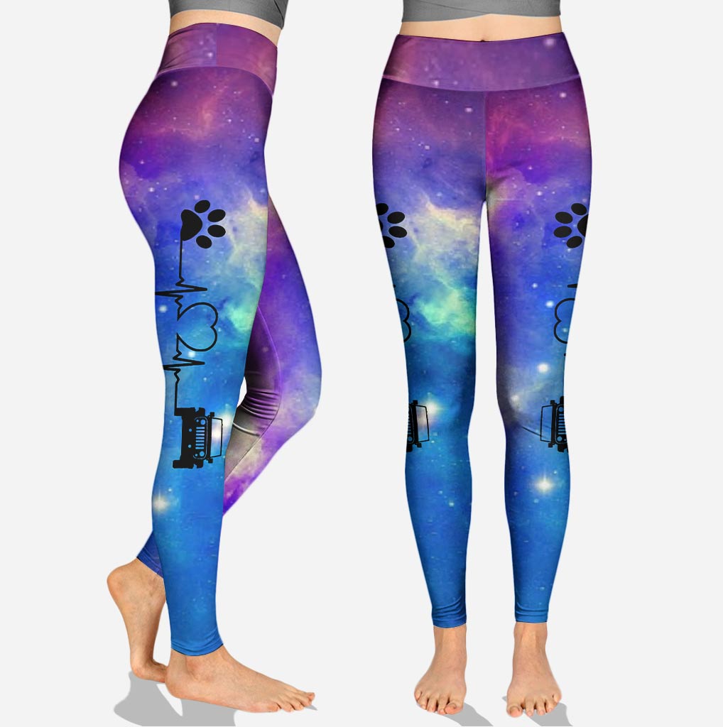 Personalized Dog and Jeep Themed Tank Top & Leggings Set Cross Tank Top & Leggings GradoCreations