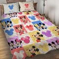 Personalized Mouse Quilt Set Custom Names Couples Gift Quilt Set GradoCreations
