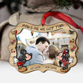 Personalized Layered Wood Christmas Ornament with Photo Frame for Couples Layered Wood Ornament GradoCreations