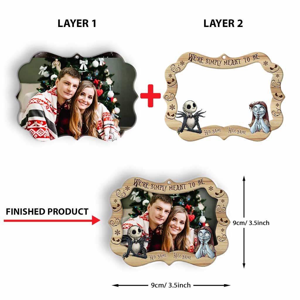 Personalized Layered Wood Ornament for Christmas Gift Layered Wood Ornament GradoCreations
