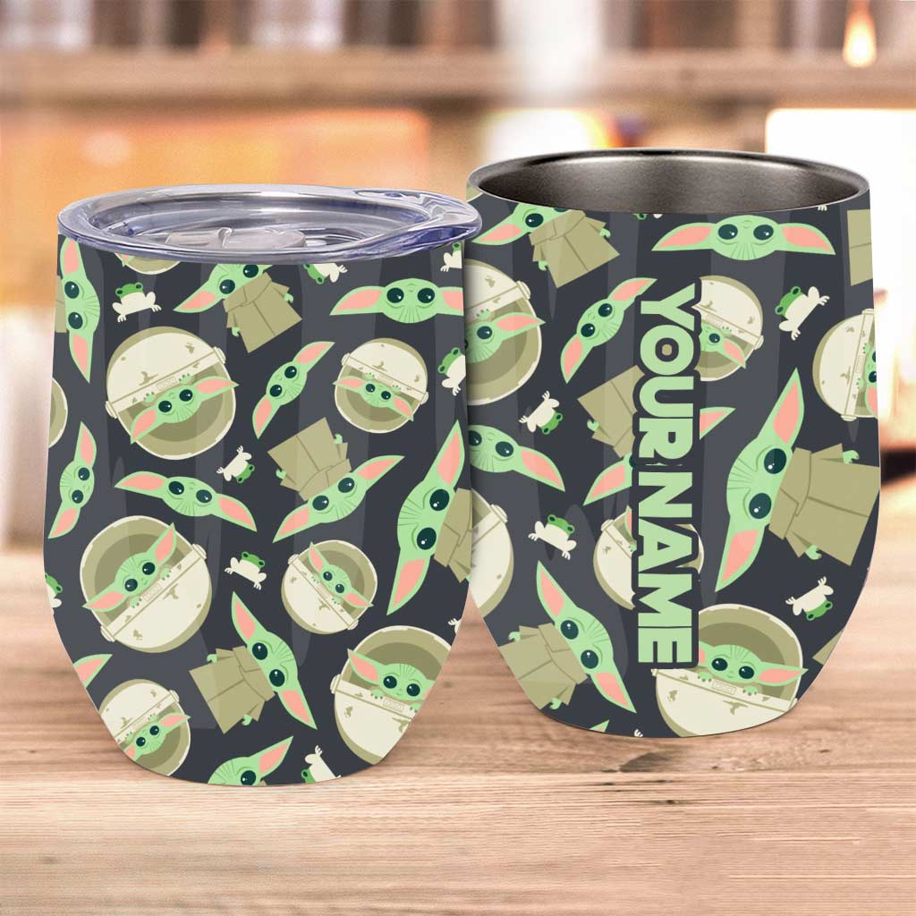 Personalized The Force Wine Tumbler for Baby Shower Gift Wine Tumbler GradoCreations