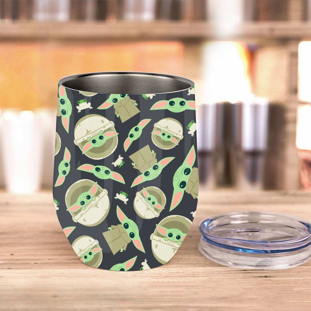 Personalized The Force Wine Tumbler for Baby Shower Gift Wine Tumbler GradoCreations