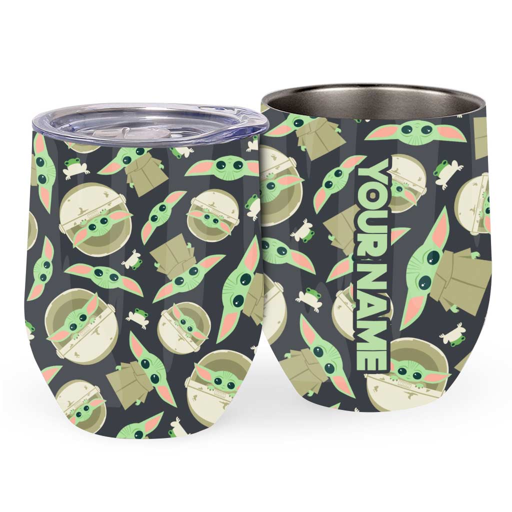 Personalized The Force Wine Tumbler for Baby Shower Gift Wine Tumbler GradoCreations