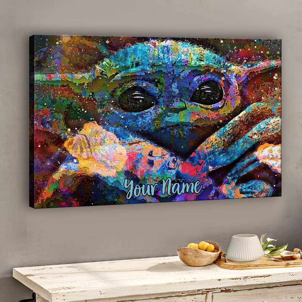 Personalized Cute Baby Canvas Print Custom Name Gift for Baby Shower Canvas and Poster GradoCreations