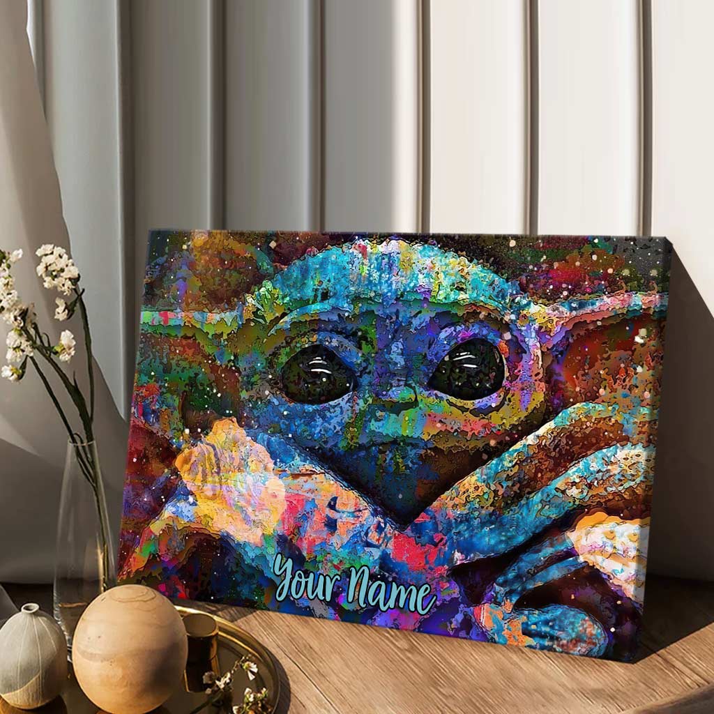 Personalized Cute Baby Canvas Print Custom Name Gift for Baby Shower Canvas and Poster GradoCreations