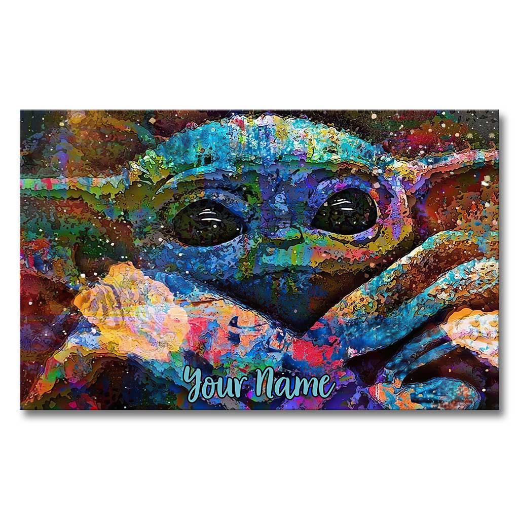 Personalized Cute Baby Canvas Print Custom Name Gift for Baby Shower Canvas and Poster GradoCreations