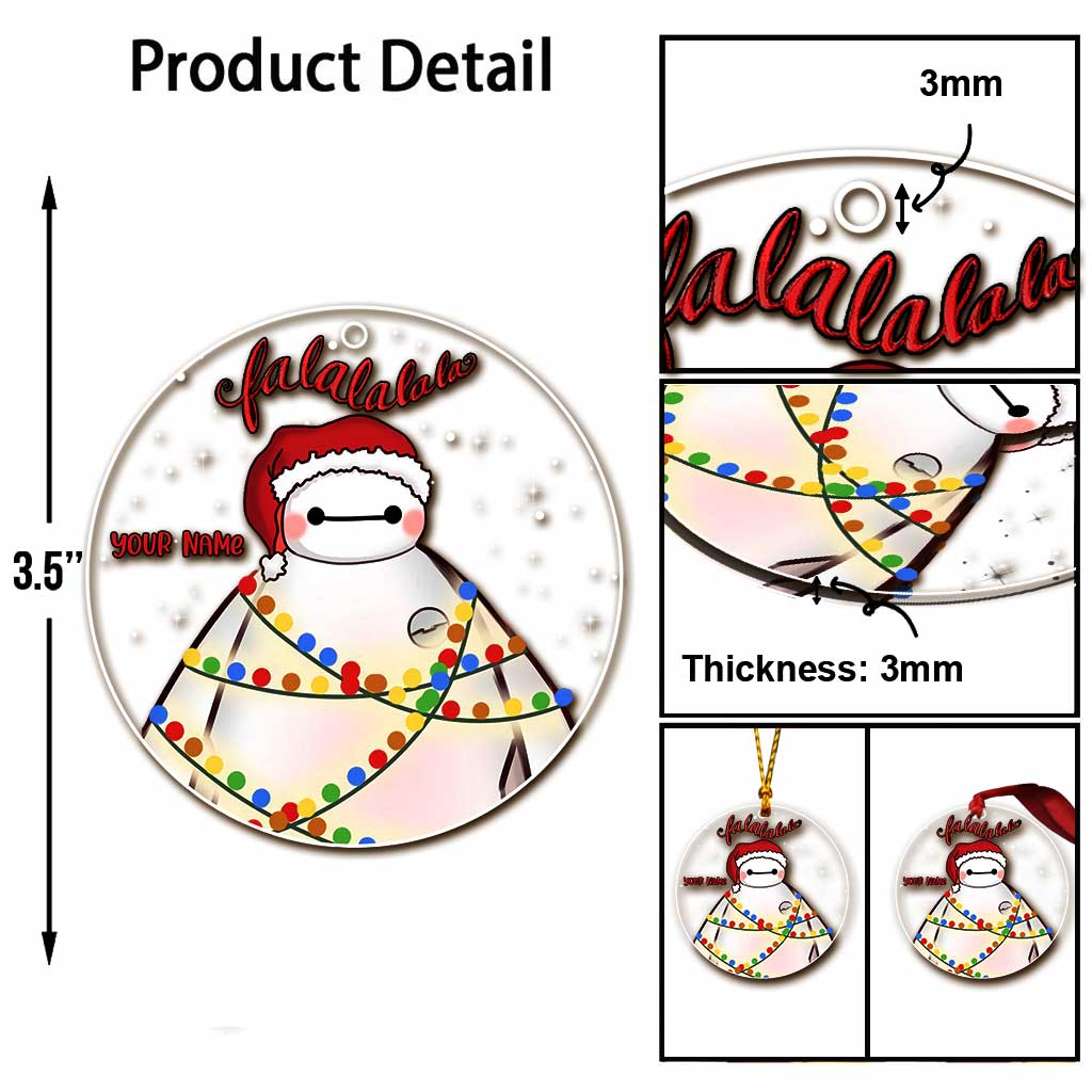 Personalized Christmas Mouse Ornament Custom Name Gift Ornament GradoCreations