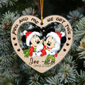 Personalized Christmas Couple Ornament Custom Name Gift Layers Mix Ornament GradoCreations