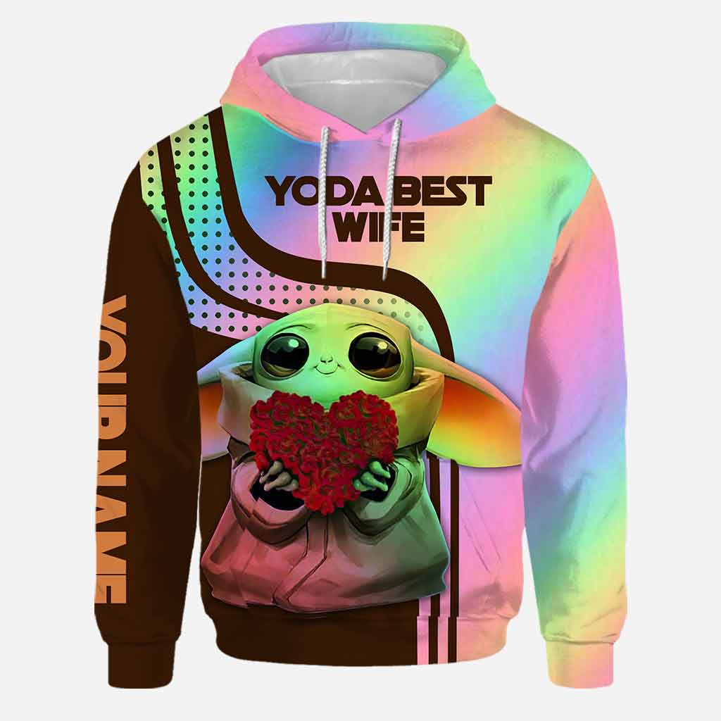Personalized Yoda Best Wife Hoodie & Leggings Set Gift Hoodie & Leggings GradoCreations