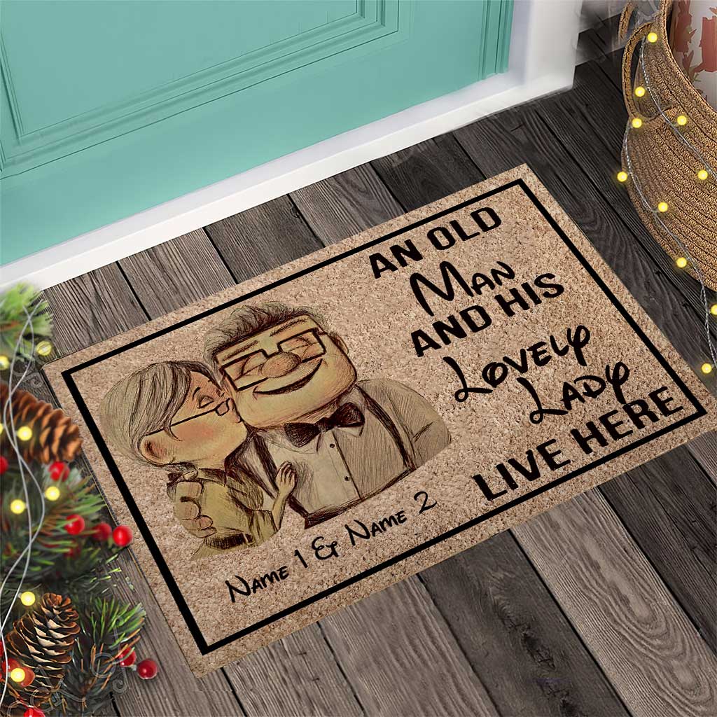 Personalized Couple Doormat with Custom Names for Home Doormat GradoCreations