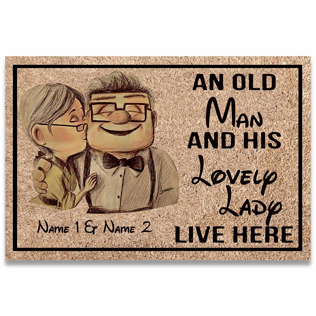 Personalized Couple Doormat with Custom Names for Home Doormat GradoCreations