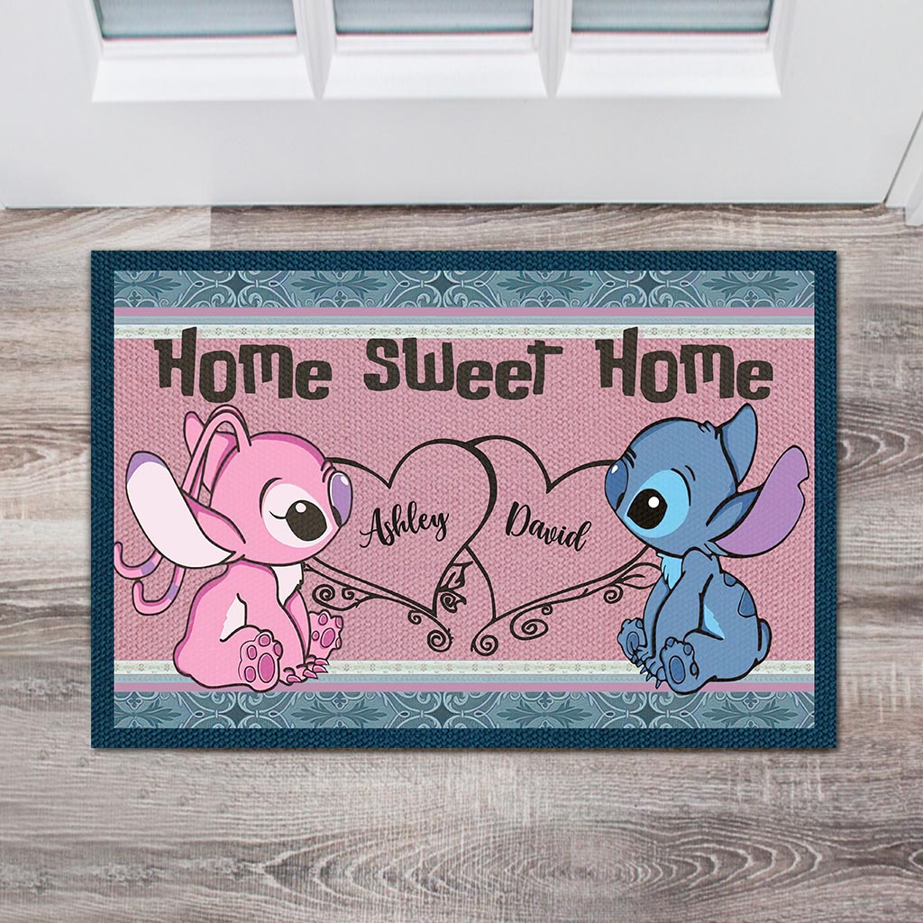 Personalized Doormat Home Sweet Home Gift for Couple Doormat GradoCreations