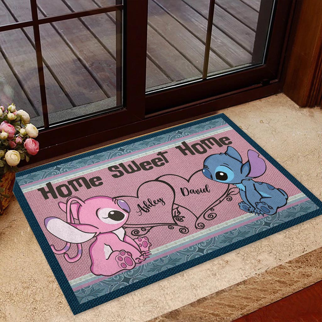 Personalized Doormat Home Sweet Home Gift for Couple Doormat GradoCreations