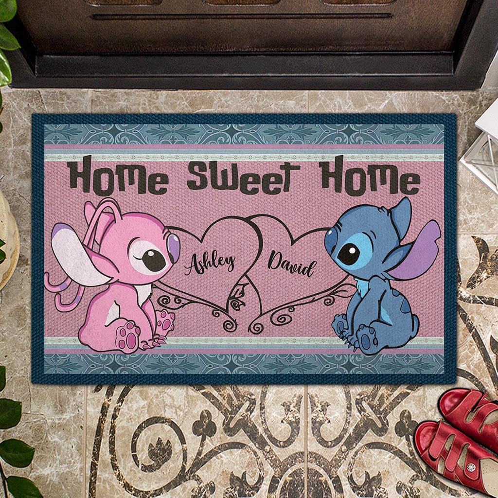 Personalized Doormat Home Sweet Home Gift for Couple Doormat GradoCreations
