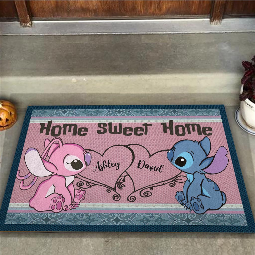 Personalized Doormat Home Sweet Home Gift for Couple Doormat GradoCreations